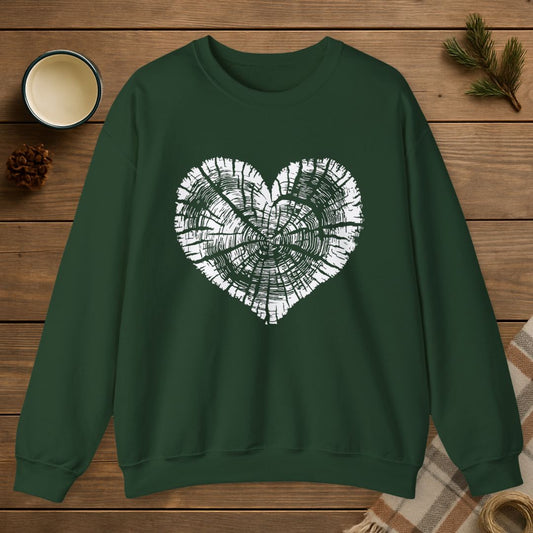 Tree Trunk Heart Sweatshirt