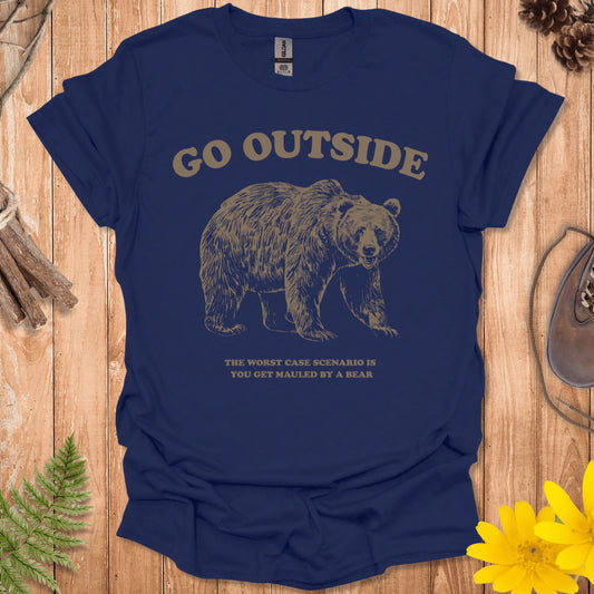 Go Outside Bear T-Shirt