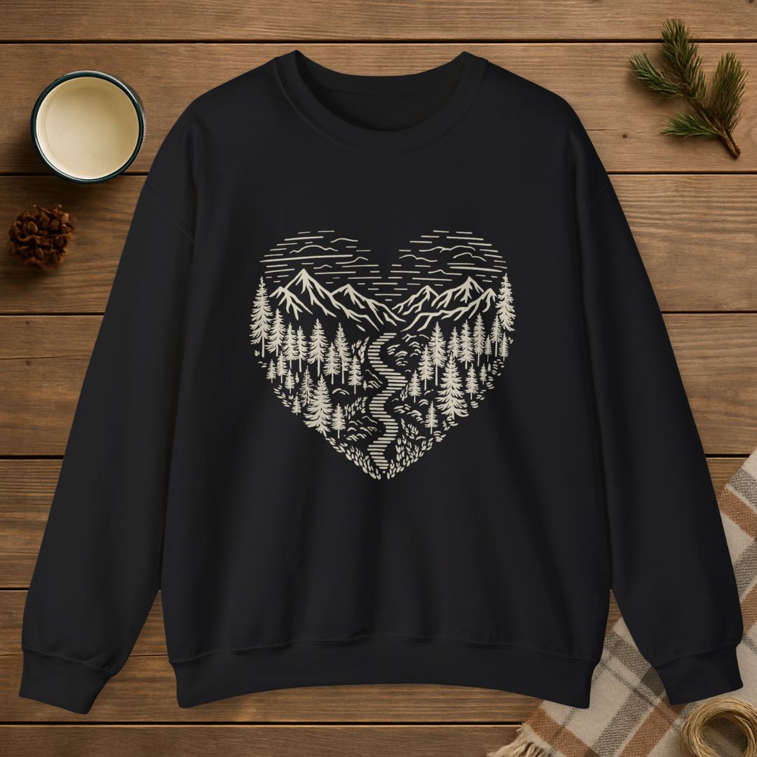 Nature Lover Heart Sweatshirt