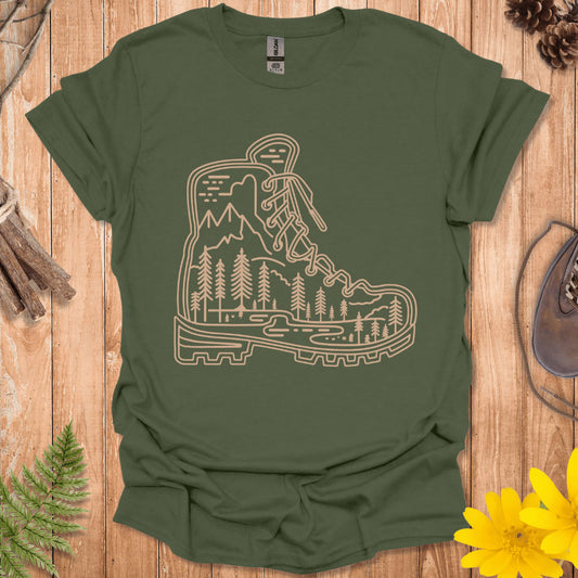 Hiking Boot Nature T-Shirt