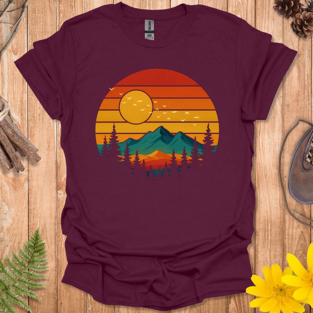 Retro Color Sunset T-Shirt