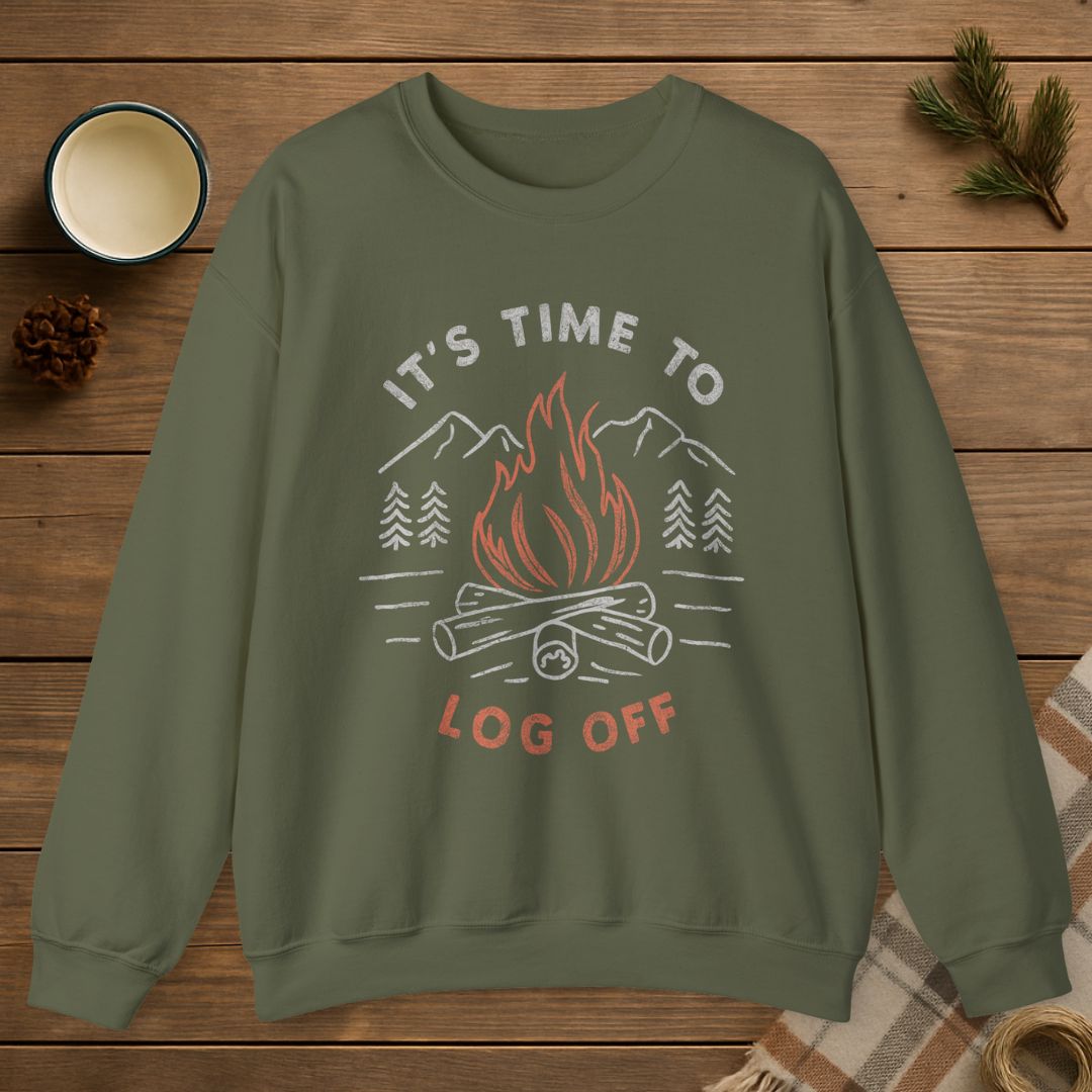 It's Time To Log Off Sweatshirt