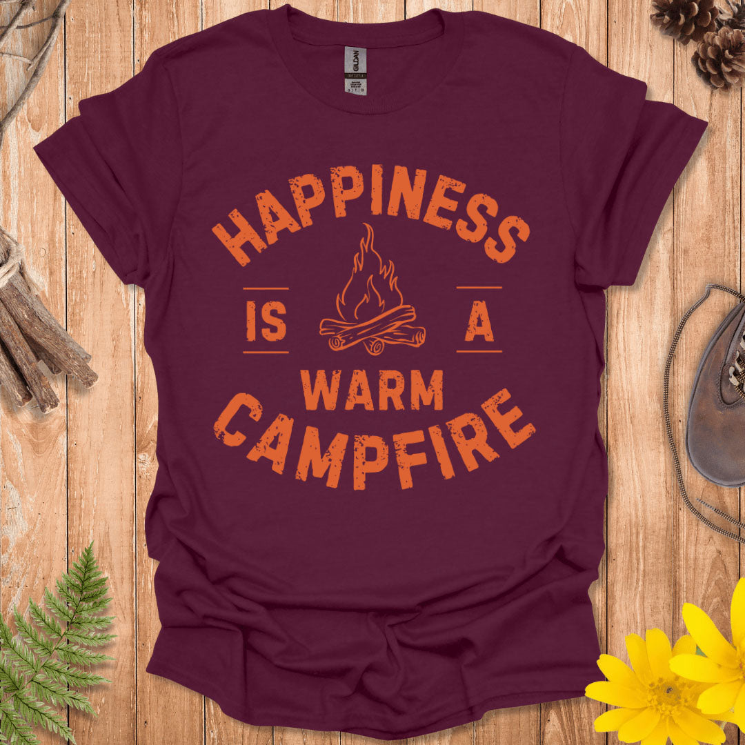 Happiness Is A Warm Campfire T-Shirt