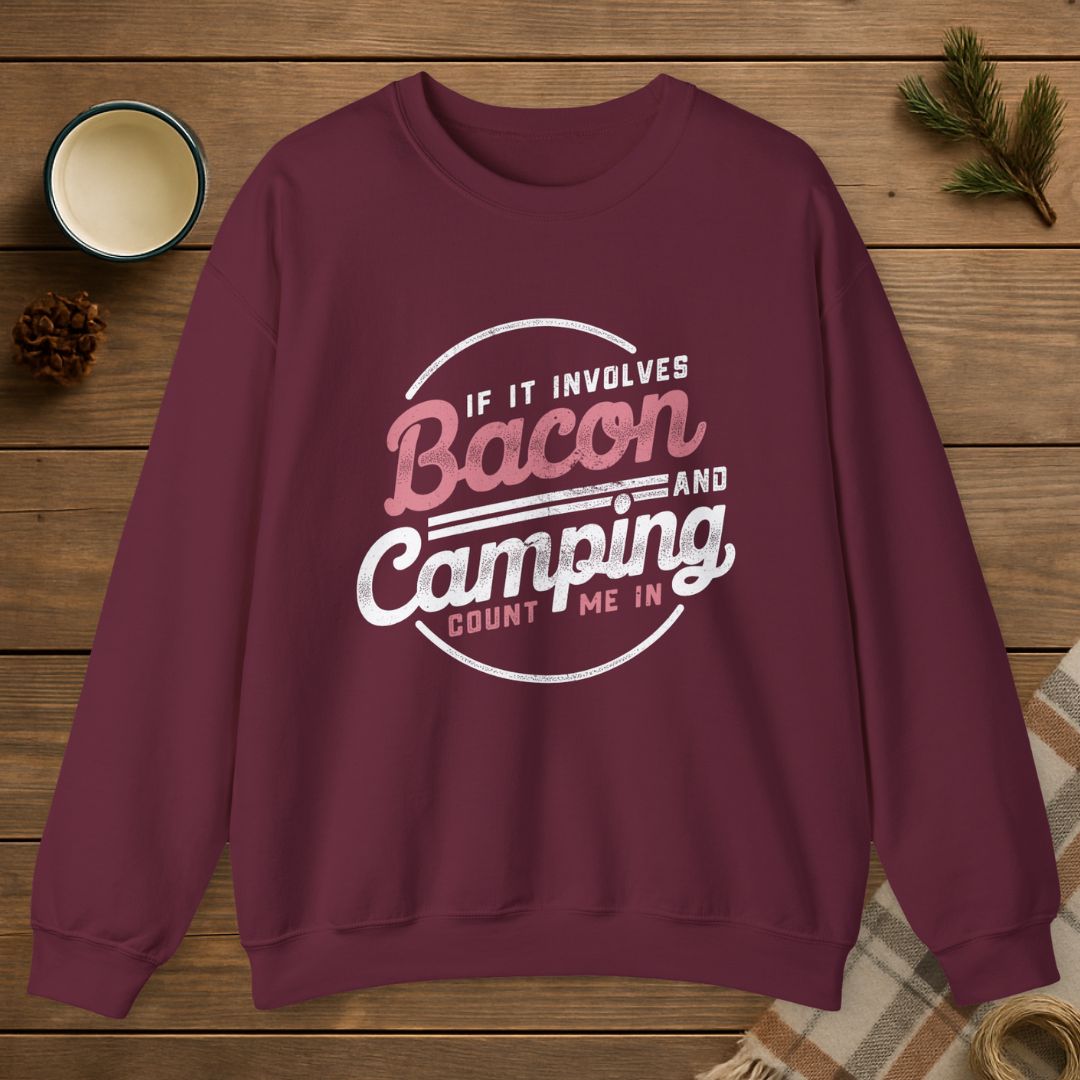 Bacon And Camping Sweatshirt