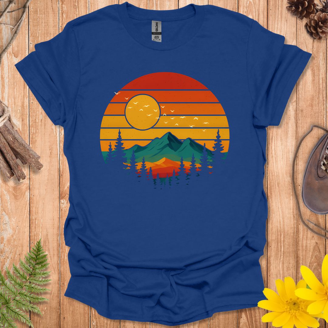 Retro Color Sunset T-Shirt