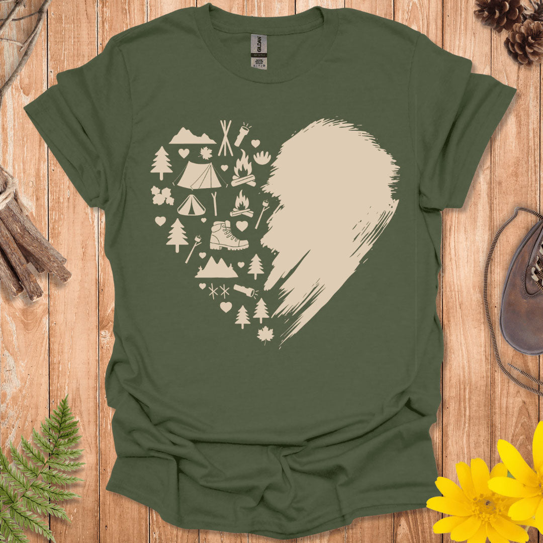 Heart Camping T-Shirt