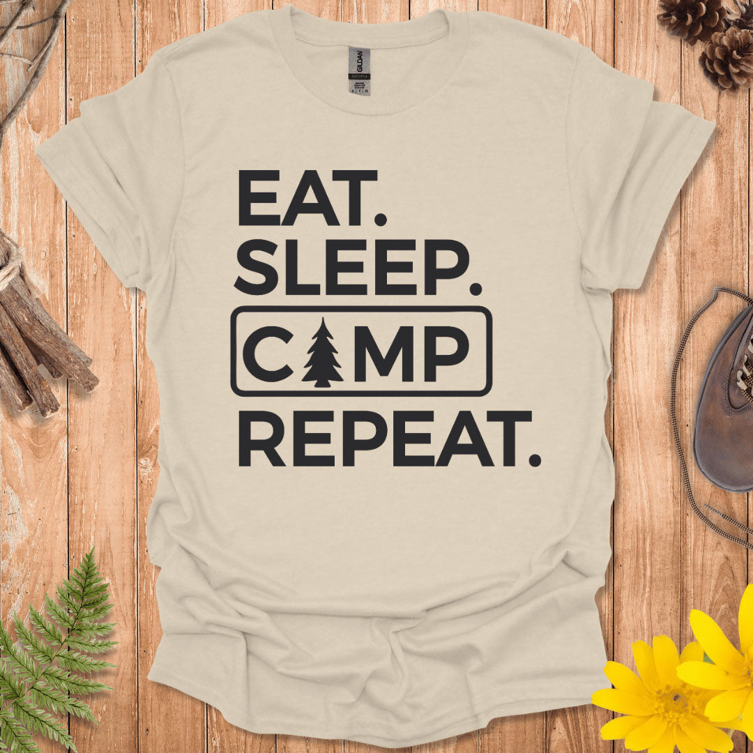 Eat Sleep Camp Repeat T-Shirt