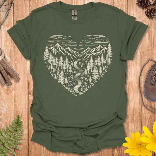 Nature Lover Heart T-Shirt