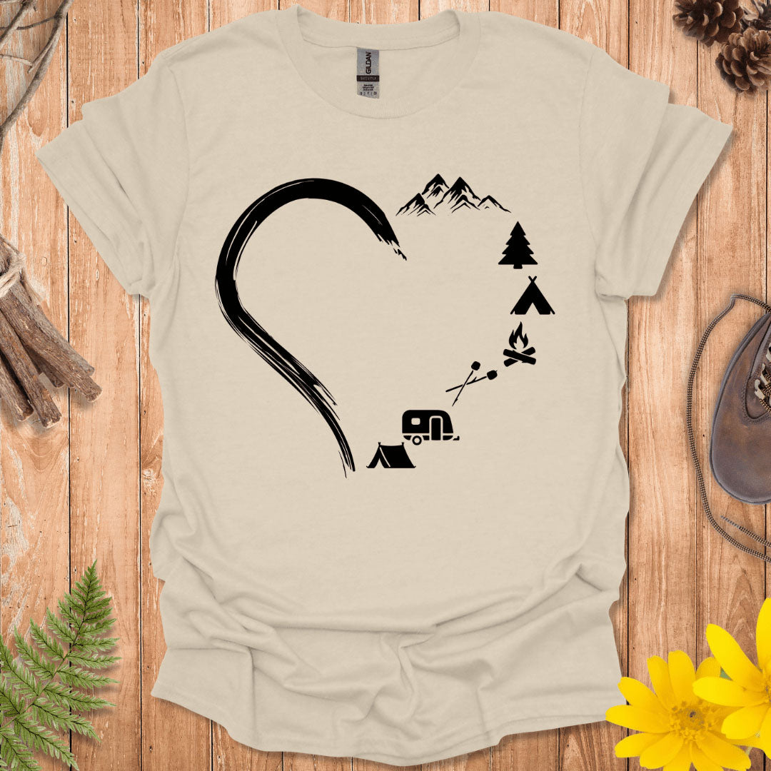 Camping Heart T-Shirt