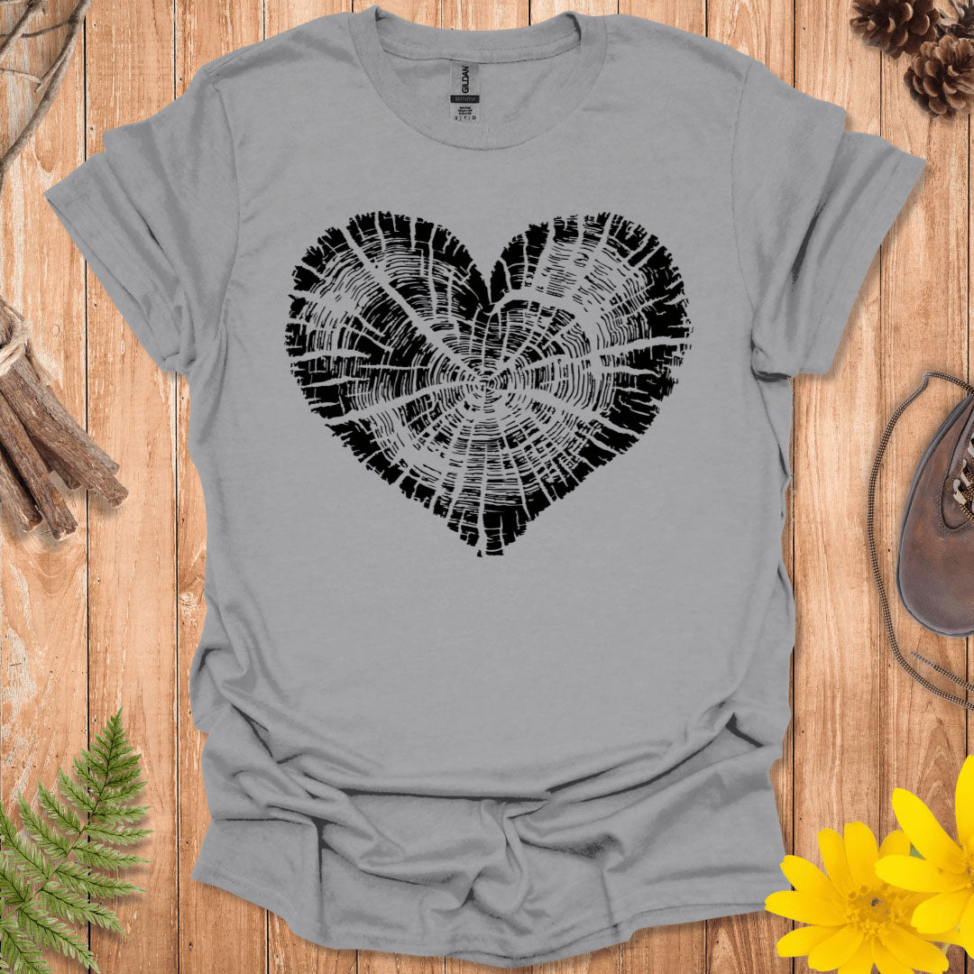 Tree Trunk Heart T-Shirt