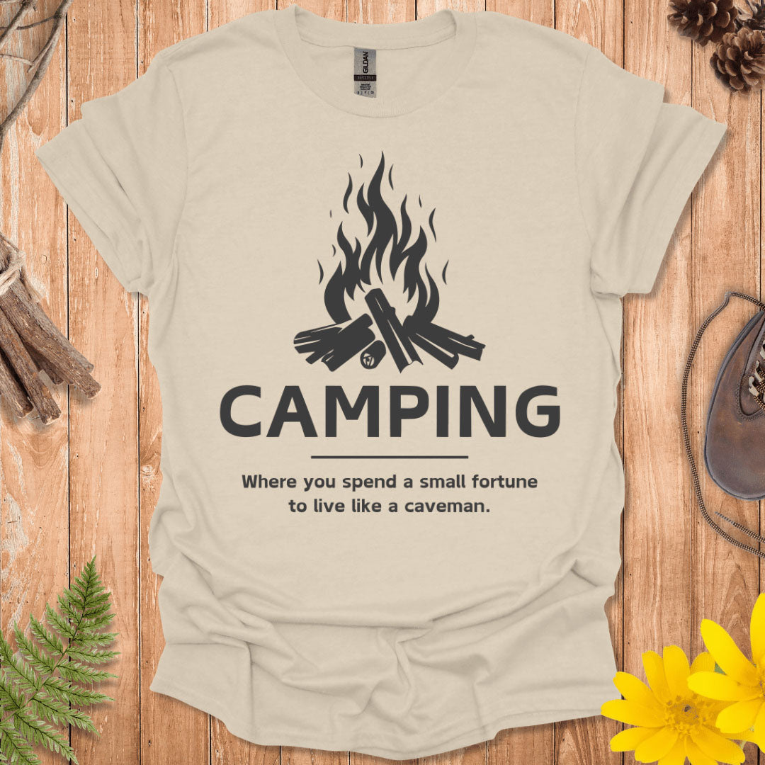 Camping Caveman T-Shirt