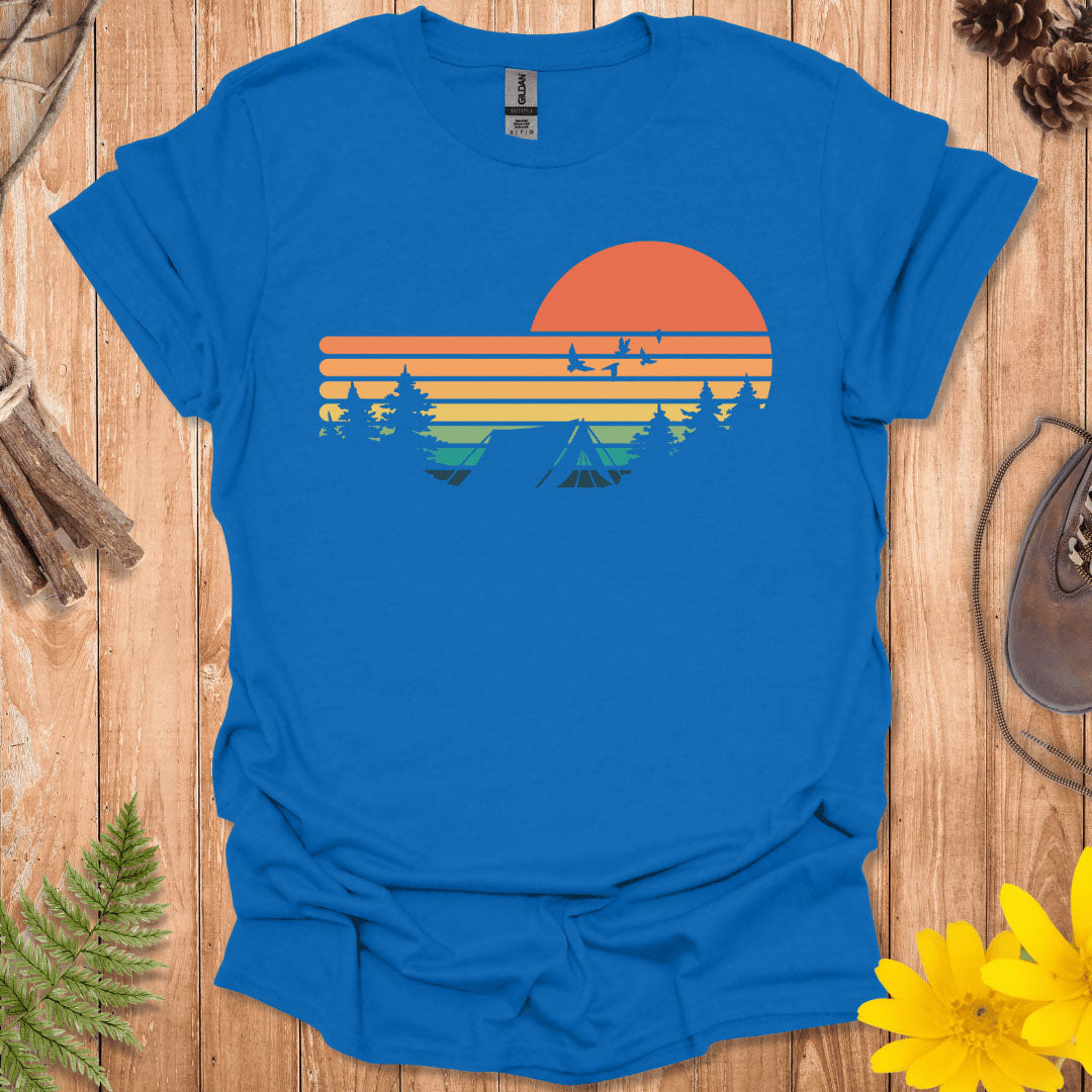 Retro Camping Sunset T-Shirt