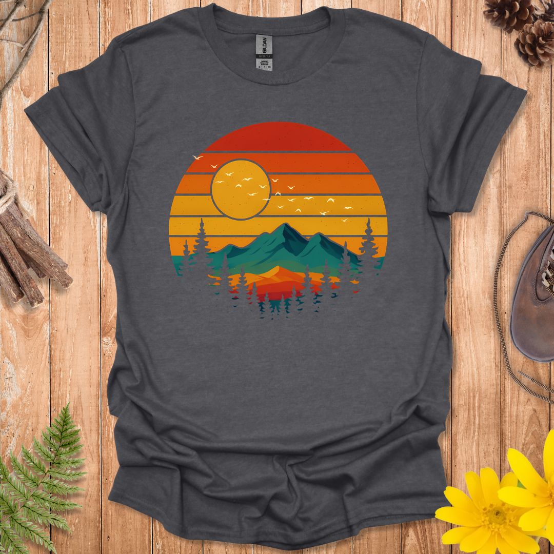 Retro Color Sunset T-Shirt